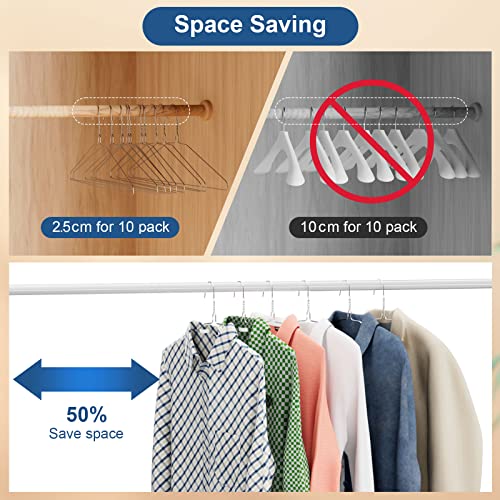 Non-Slip 100 Pack Coat Hanger Adult Clothes Trouser Hanging Space Saver